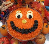 Halloween Pumpkin Bird Cake