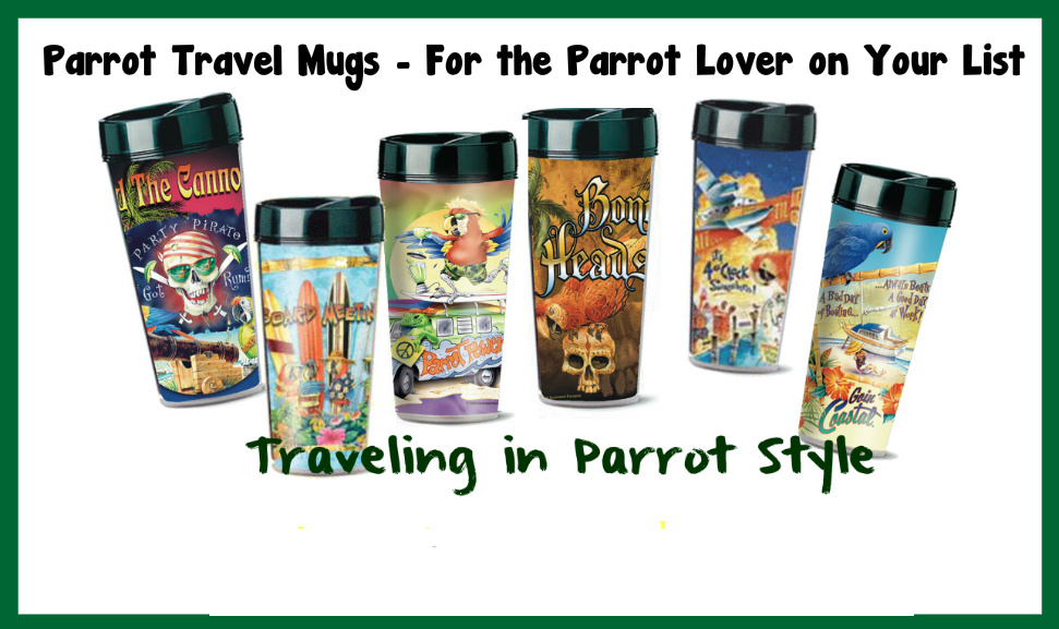 Tropical Parrot Travel Cups